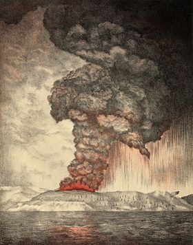 Ilustrasi Krakatau