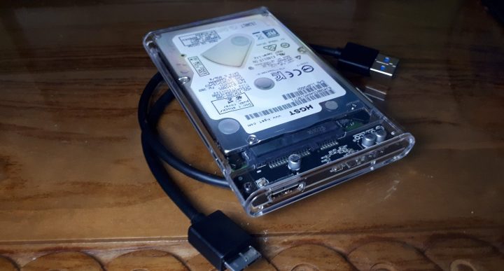 Mainan Baru: Orico Transparent HDD 2.5 Enclosure